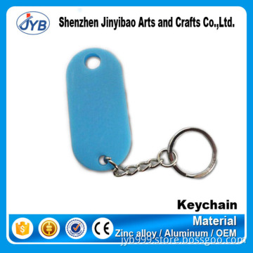 custom e-co friendly silicon plastic keyring with low MOQ